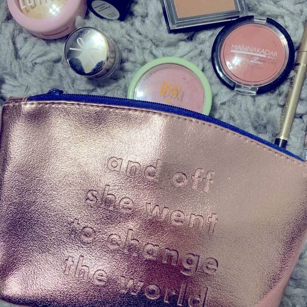 Assorted make up with make up bag